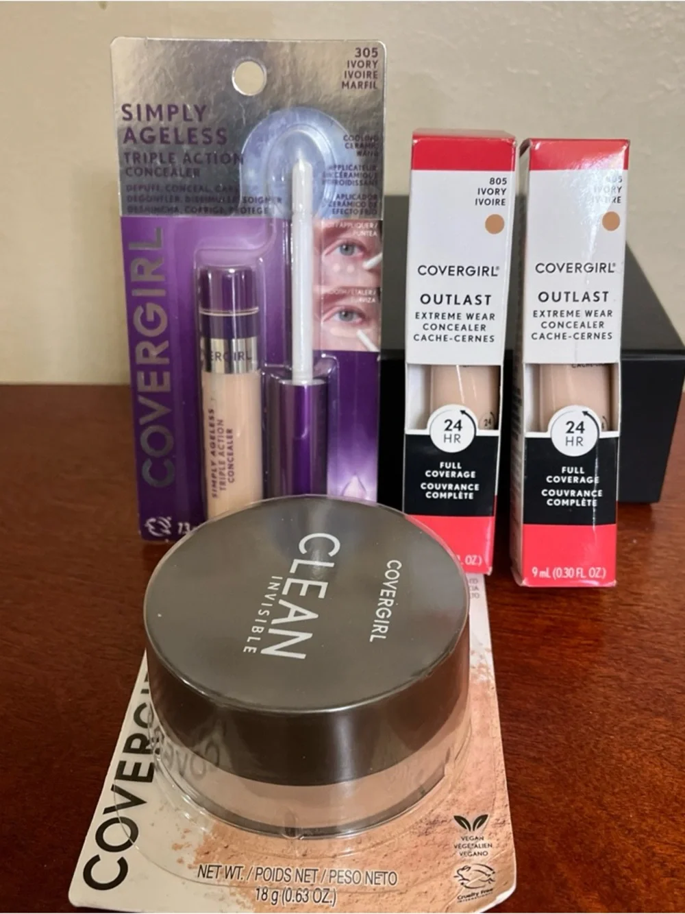 Covergirl simply ageless concealer outlast concealer loose powder lot